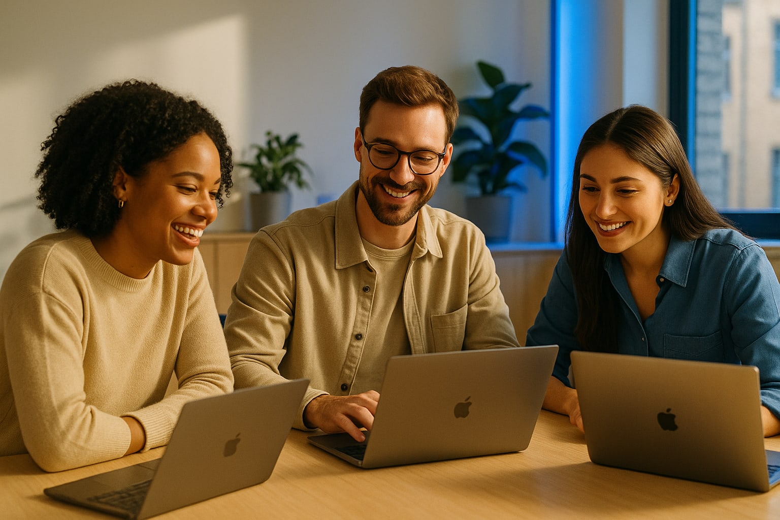 Equipo gestionando su empresa con AZUR todo en uno